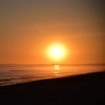 sunset Algarve coast