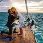 Wedding proposal cruise on yacht
